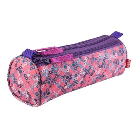 Piórnik tuba Easy Spokey 22x6x8cm, 3 zamki